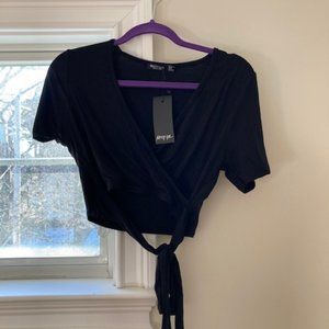 NEW Crop Wrap Top